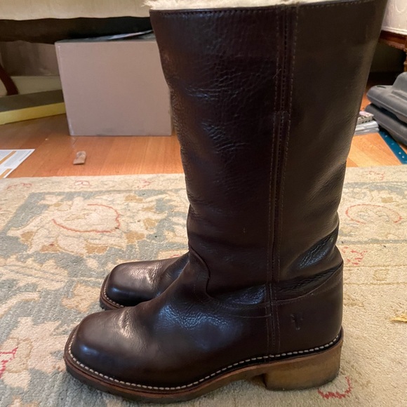 Frye Campus Boot 12R Dark Brown vintage size 9 - Picture 4 of 16